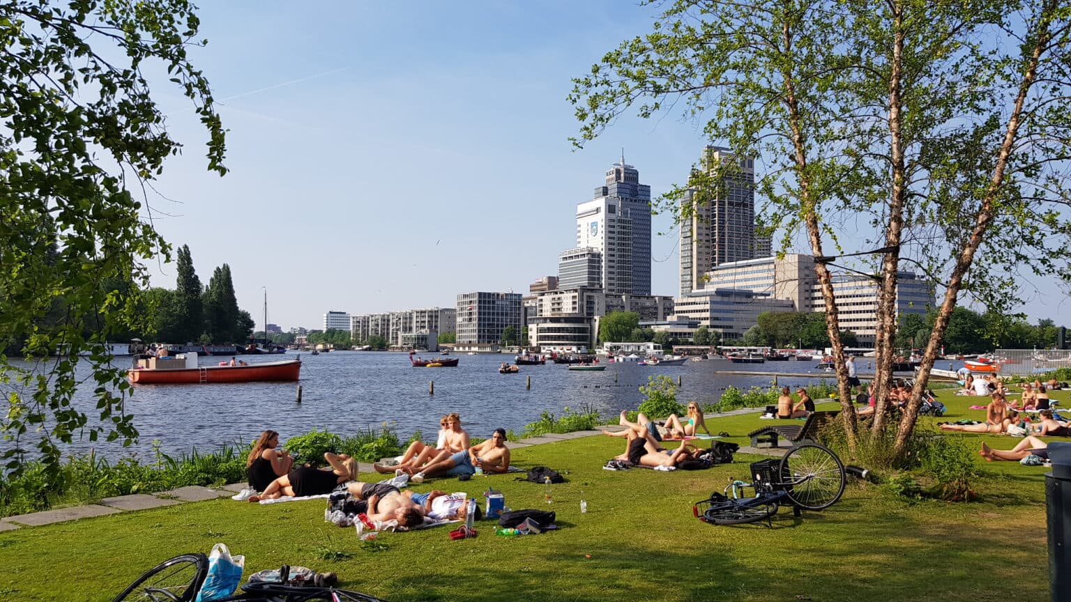 Buiten zwemmen met kids in Amsterdam
